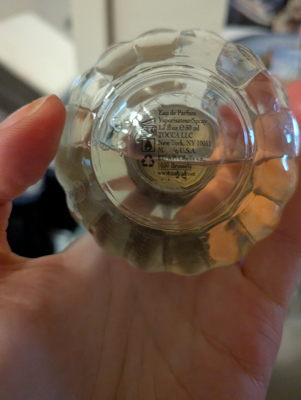 Tocca Florence Gold and Clear Decorative Bottle - Picture 2 of 2